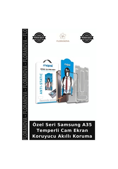 Özel Seri Samsung A35 Temperli Cam Ekran Koruyucu Akıllı Koruma