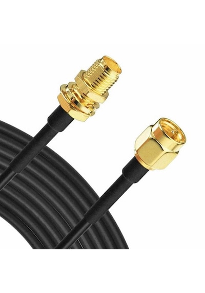 10 Metre Wireless Wifi Uzatıcı Uzatma Rg174 Kablo Sma Dişi - Erkek