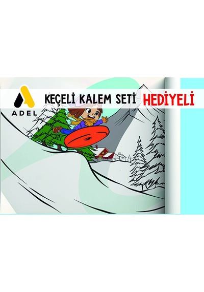 30x120 Boyama Rulosu Yaman Kar Tatili + Adel 12'li Keçeli Boya Ka