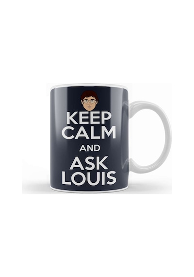 Keep Calm And Ask Louis Theroux Kupa Bardak Porselen Karışık