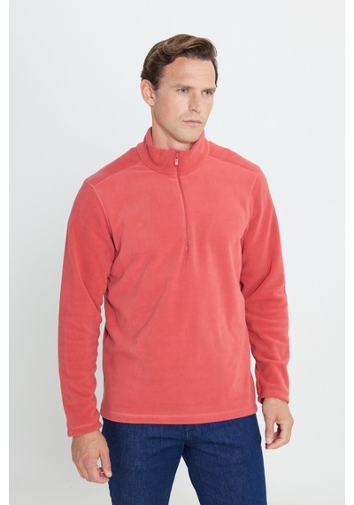 AC&Co / Altınyıldız Classics Anti-pilling Tüylenme Yapmayan Standart Fit Dik Yaka Polar Erkek Sweatshirt Mercan AC&Co / Altınyıldız Classics Anti-pilling Tüylenme Yapmayan Standart Fit Dik Yaka Polar Erkek Sweatshirt Mercan