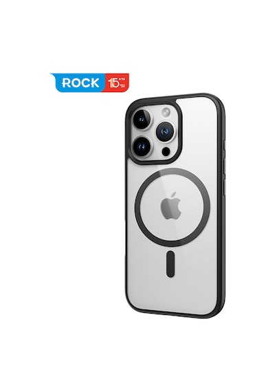 Rock Apple Uyumlu iPhone 16 Pro Guard Serisi Silikon Kılıf Siyah