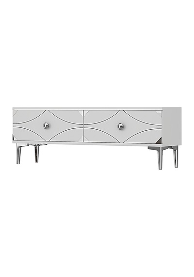 Tsa1297bs Alfa Tv Sehpası Beyaz-silver 120cm
