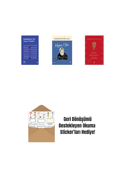 Everest Açıkhava 1 - Sabahattin Ali Seçme Öyküler + Kağnı / Ses + Sabahattin Ali Bütün Romanları Ciltli + Okuma Sticker'ları
