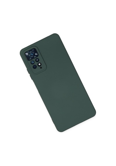 Newface - 147 - Xiaomi Redmi Note 11 Pro Kılıf Nano İçi Kadife Silikon - - Aconcept - Koyu Yeşil