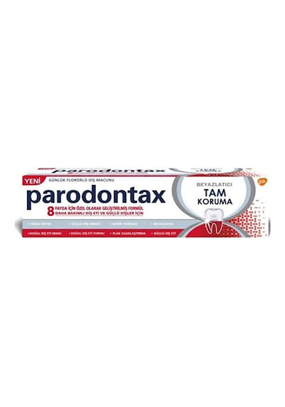 3 Adet Parodontax Diş Macunu Tam Koruma Beyazlatıcı 75 Ml