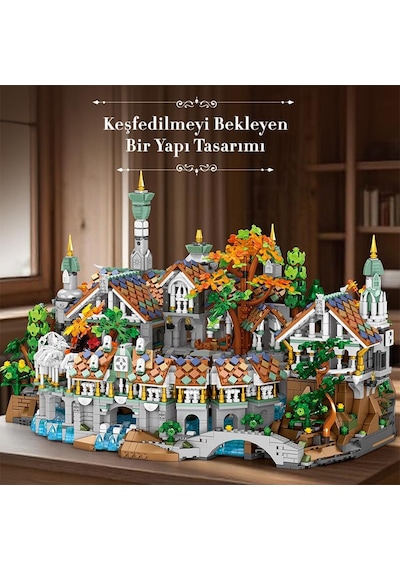 Reobrix 55015 Yüzüklerin Efendisi Ayrıkvadi Duskvale Sanctum The Lord Of The Rings Yaratıcı Yapı Blok Seti Building Blocks - 4406 Parça