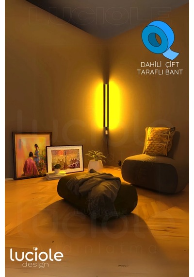 Luxe Rgb Akıllı Led Aplik / Abajur Bluetooth Kontrollü 256 Renk Ambiyans Işığı
