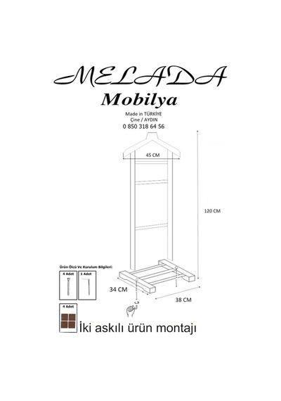 Kadima Ticaret Ahşap Tekli Dilsiz Uşak Beyaz Basic