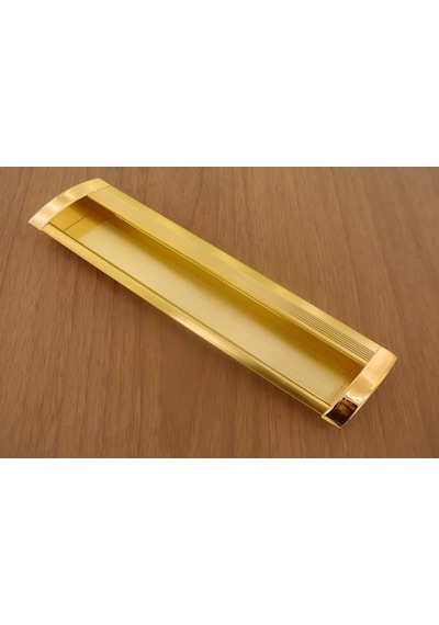 Yeni Gömme Kulp Çizgili Sarı 160 Mm Sarı
