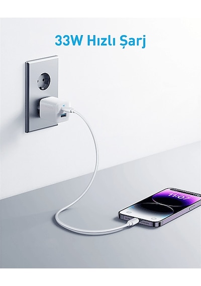 Anker A2331 323 33 W Usb-c + Usb-a Şarj Cihazı Beyaz