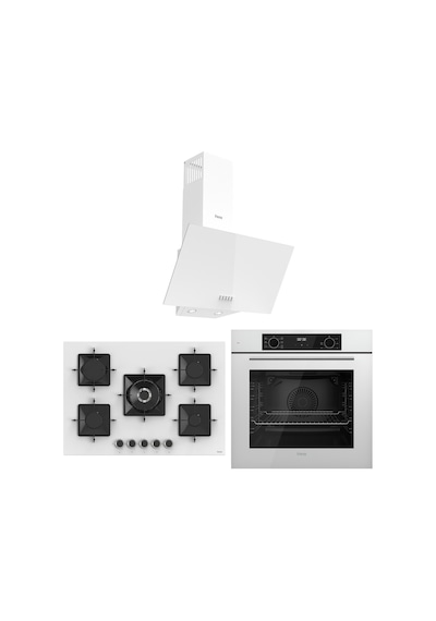 Ferre Flowart Florenz Essential Beyaz 3'lü  QBL63CB-SS036-D087 Ankastre Set