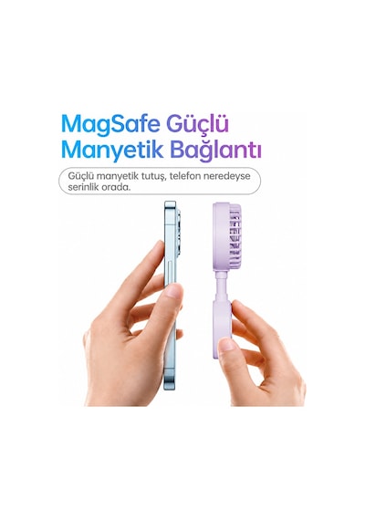 Ezere Flexcool Magsafe Manyetik Telefon Fanı Taşınabilir Mini Vantilatör