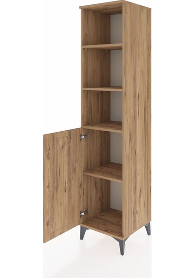Hyperion Dolap 4 Raflı Tek Kapaklı 44x44x195 Çam-çam Çam