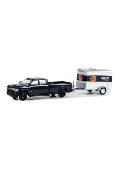 1/64 2023 Ram 2500 With Small Cargo Trailer Model Araba