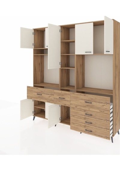 Hyperion Dolap 10 Raflı 6 Çekmeceli 8 Kapaklı 220x44x243 Çam-aytaşı/çam Aytası/atlas Çam Hyperion Dolap 10 Raflı 6 Çekmeceli 8 Kapaklı 220x44x243 Çam-aytaşı/çam Aytası/atlas Çam