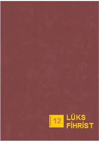 Gülpaş 20X28 12’Li Ciltli Ticari Fihrist Bordo