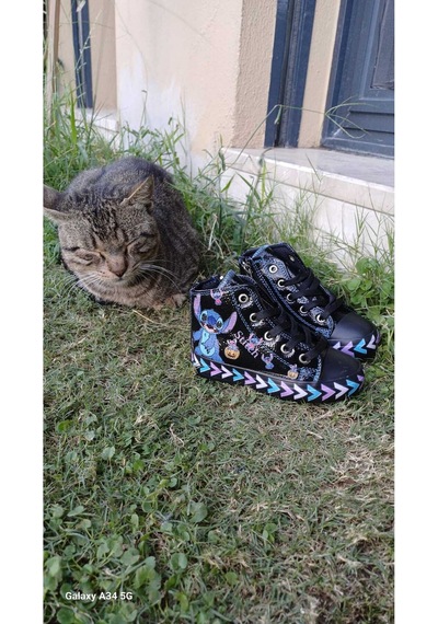 Scarpe Magiche Stitch Dijital Baskılı Kız Çocuk Ayakkabısı 31-35 Numara Arası Işıksızdır Siyah Scarpe Magiche Stitch Dijital Baskılı Kız Çocuk Ayakkabısı 31-35 Numara Arası Işıksızdır Siyah