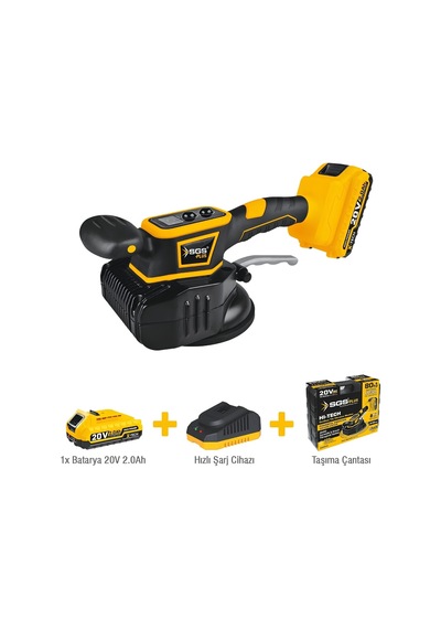 Sgs Akülü Seramik-granit Titreşimli Vantuz 130 Mm 80 Kg 20v 1 2.0 Ah Sgs5416