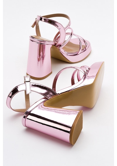 Luvishoes Heas Pembe Kadın Topuklu Ayakkabı Pembe