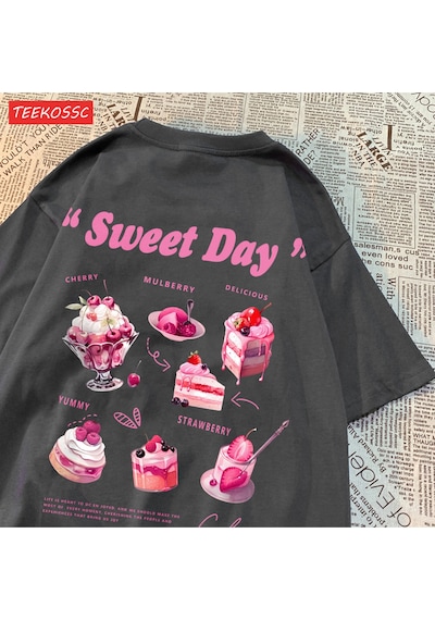 Noıssey Urban Pop Graphic Kadın Tişört Koleksiyonukod 5109 Füme