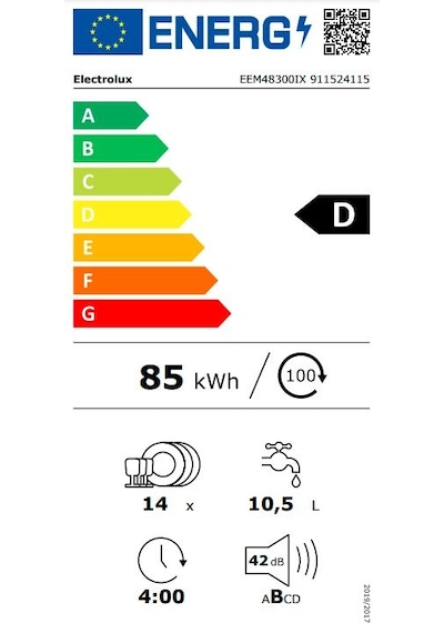 Electrolux EEM48300IX MaxiFlex 8 Programlı 14 Kişilik Ankastre Bulaşık Makinesi