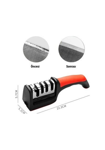 Bakgelal 4 Aşamalı Kaymaz Taban Hızlı Bıçak Makas Bileme Aracı, Bıçak Bileme Aracı, Mutfak Bıçak Bileyici, 4 Aşamalı Bıçak Bileme, Profesyonel Bıçak Bileme Aleti, Kesici Alet Bileme - Bgabicakbileme001
