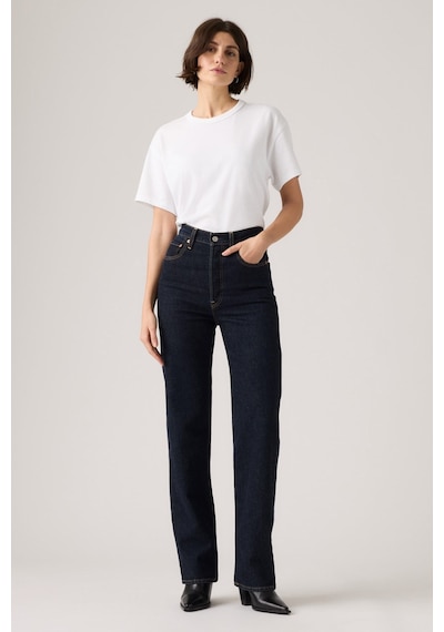 Levi's Ribcage Full Length Small Course Dark Indigo Kadın Jean-16446 Lacivert