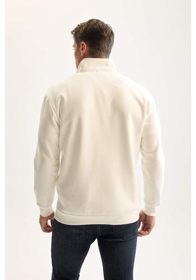 DeFacto 3 İplik Pamuklu Şardonlu İçi Polarlı Comfort Regular Fit Rahat Kalıp Dik Yaka Fermuarlı Kalın Sweatshirt D9067AXNSWT32 DeFacto 3 İplik Pamuklu Şardonlu İçi Polarlı Comfort Regular Fit Rahat Kalıp Dik Yaka Fermuarlı Kalın Sweatshirt D9067AXNSWT32