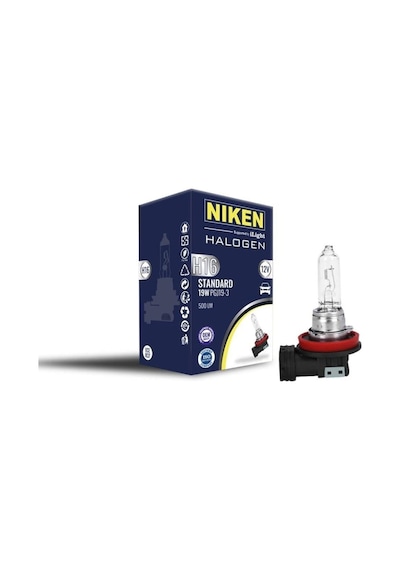 Niken 12v H16 19w Halojen Ampul Pgj19-3