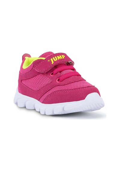 Jump 15666 Fuşya Neon Sarı Kız Çocuk Spor Ayakkabı Fuşya