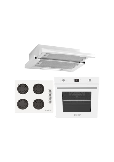Exep Trea EF-260 - EO-320 - E4E Beyaz Ankastre Set