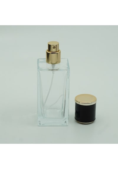 Boş Parfüm Şişesi 50 Ml Kare 5 Adet Sprey Aparat İle Kapatılır-kolay Kapama Boş Şişe