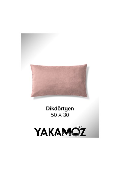 Br Yakamoz Tatlı Pembe Kırlent , Yastık Kılıfı Kadife Görünümlü Velvet Touch Serisi Tatlı Pembe