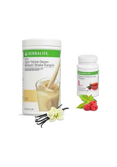Herbalife Vanilya Shake 550 Gr. - Ahududu Çay 50 Gr