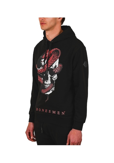 Bonesmen Erkek Kapüşonlu Sweatshirt (463015844) Siyah
