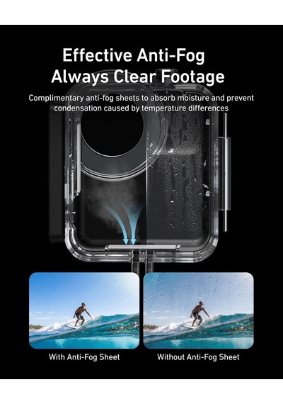 Osmo Nano Uyumlu Su Geçirmez Kılıf 60m , Osmo Nano Waterproof Dive Case