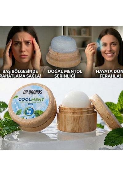 Hmd Coolment Doğal Kristal Mentol Taşı - Baş, Şakak, Boyun Ve Ense İçin Ferahlatıcı Ve Rahatlatıcı Bakım Taşı Nane Yağı Özlü