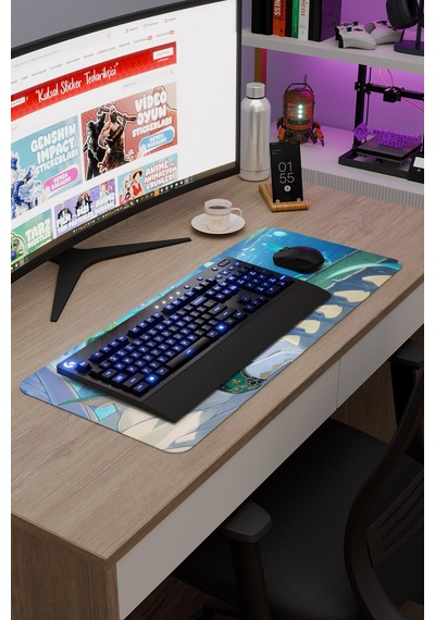 Venti Genshin Impact Anime Gacha V2 - 70x30 Xl Gaming Mouse Pad Fare Altlığı
