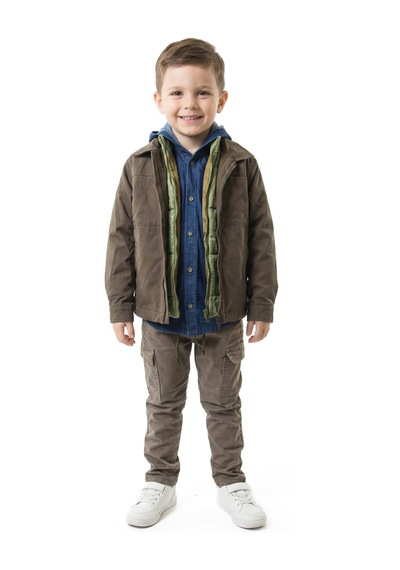 Xo Kids Erkek Çocuk 4lu Alt Üst Takım 2-7 Yaş 4424 Haki
