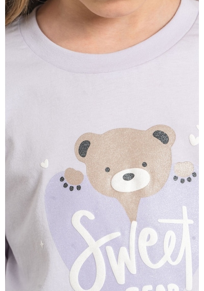 Rolypoly Kız Çocuk Sweet Bear Pembe Uzun Kol Pijama Takım Rp3911-c-v2 Rp3911-c-v2 Mor