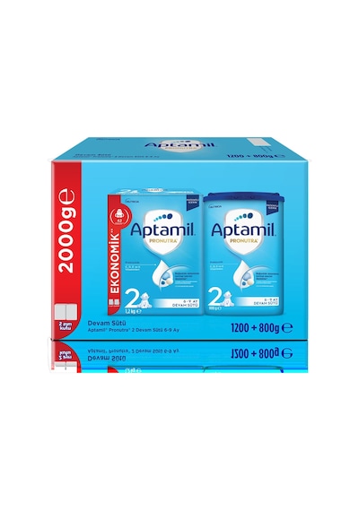 Aptamil Pronutra 2 Devam Sütü 1.200+800 G - 2 Adet Tarı