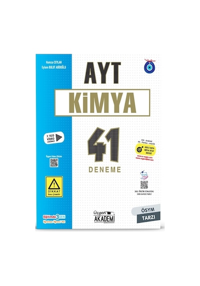 Üçgen Akademi 2024 Ayt Kimya 41 Li Deneme Sınavı