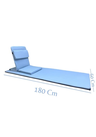 Backjack Meditasyon Sandalyesi Destekli Yer Minderi + 60x180 Kumaş Mat - Backjack 3xl Mat+backjack İkili Set Mavi