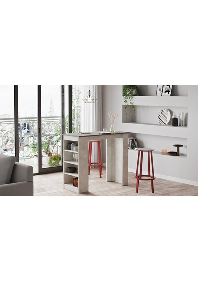 Yurudesign Style Bar Masası Mutfak Yemek Masası Beton-Taş St1-Gt