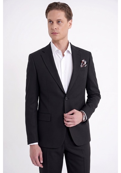Efor Slim Fit Mono Yaka %97 Tencel Kumaş Çift Yırtmaç Esnek Lacivert Takım Elbise Tk 941