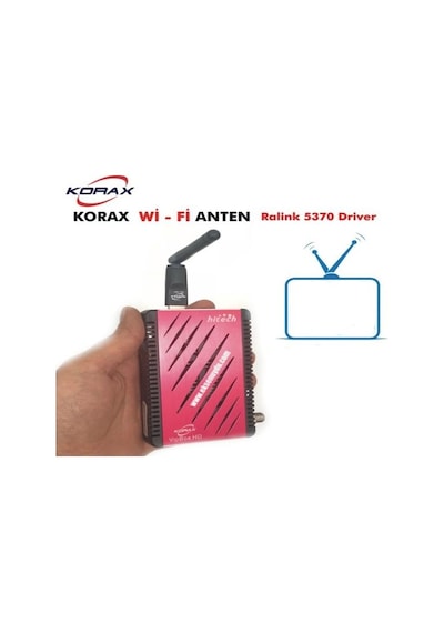 Korax Kx-2002 Wi-Fi Aten 2.4 Ghz 150 Mbps Uydu Alıcıları için
