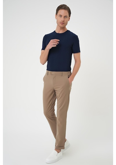 Efor Comfort Fit Beli Lastikli Yan Cep Vizon Jogger Pantolon P 1150 Vizon