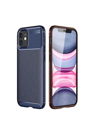 Apple Uyumlu iPhone 12 Mini Kılıf Karbon Silikon Case
