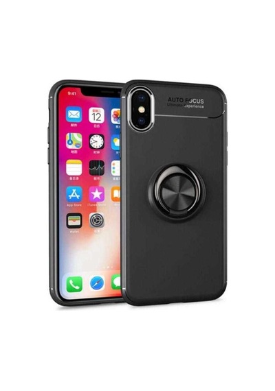Apple Uyumlu iPhone Xs Max 6.5 Kılıf Zore Ravel Silikon Kapak Siyah